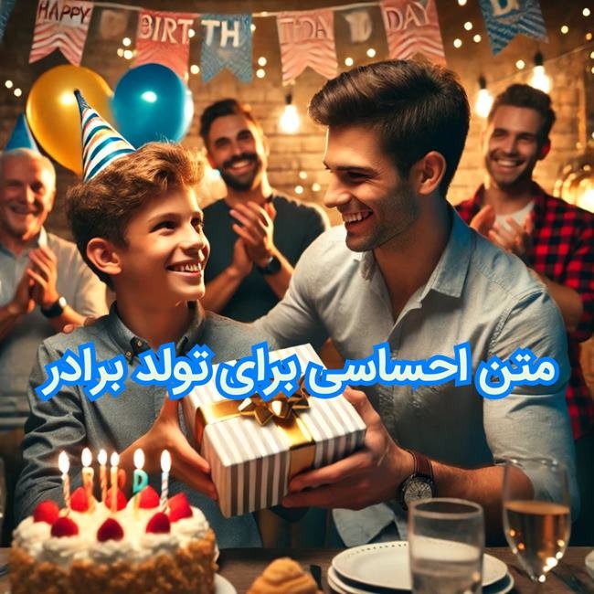 متن تبریک تولد برادر 2 متن احساسی برای تولد برادر