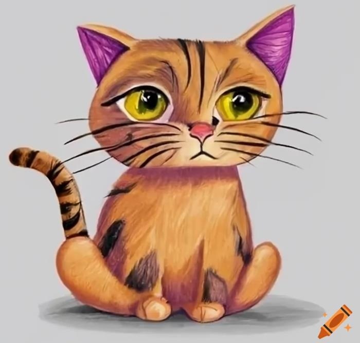 نقاشی گربه ملوس 1