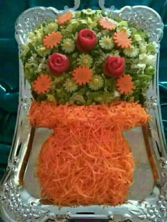 تزیین سالاد کاهو مجلسی 4