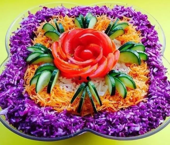 تزیین سالاد کاهو مجلسی 5