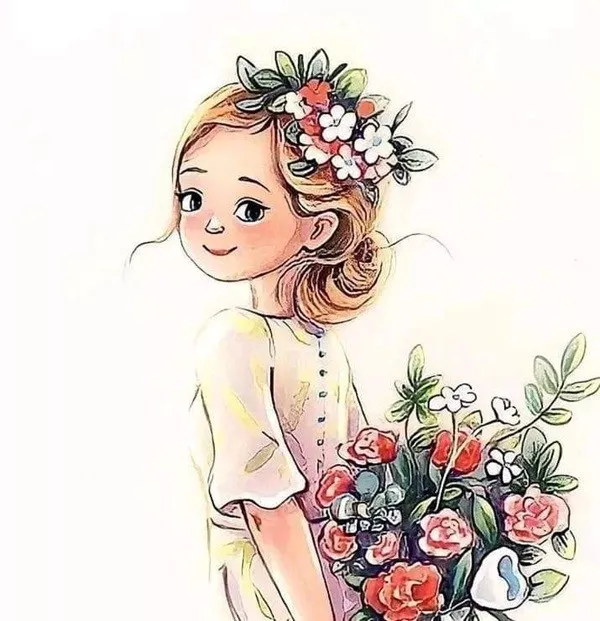 نقاشی برای روز دختر فانتزی 3