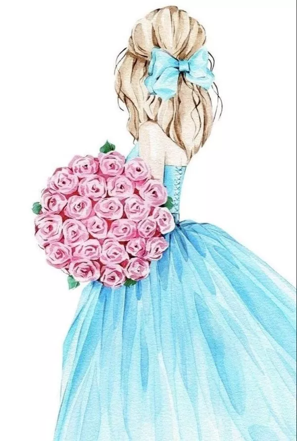 70 نقاشی روز دختر سخت و آسان برای رنگ آمیزی 26 نقاشی برای روز دختر فانتزی 4