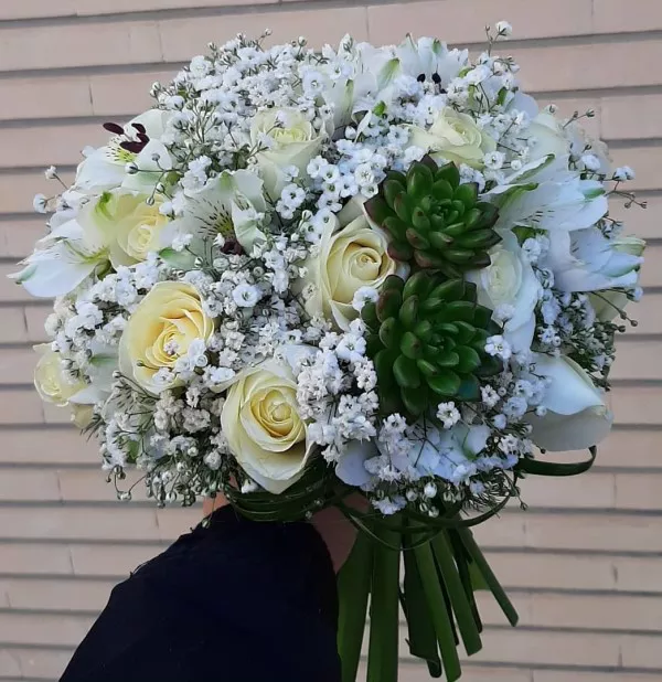 دسته گل عروس اروپایی 1