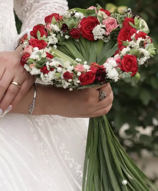 دسته گل عروس اروپایی 7