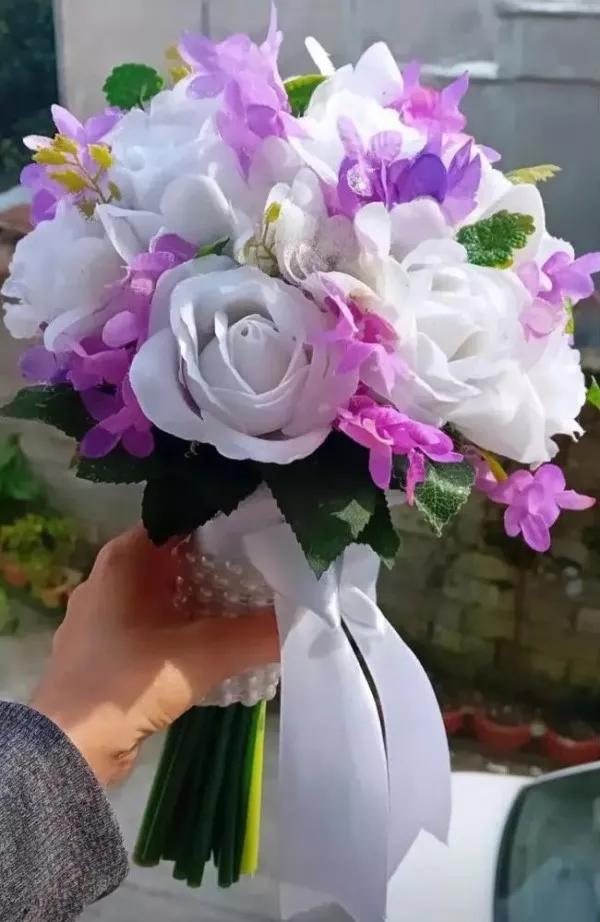 دسته گل عروس لاکچری 10
