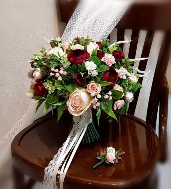 دسته گل عروس لاکچری 13