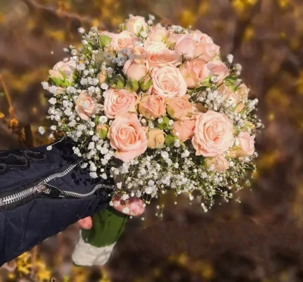 دسته گل عروس لاکچری 15