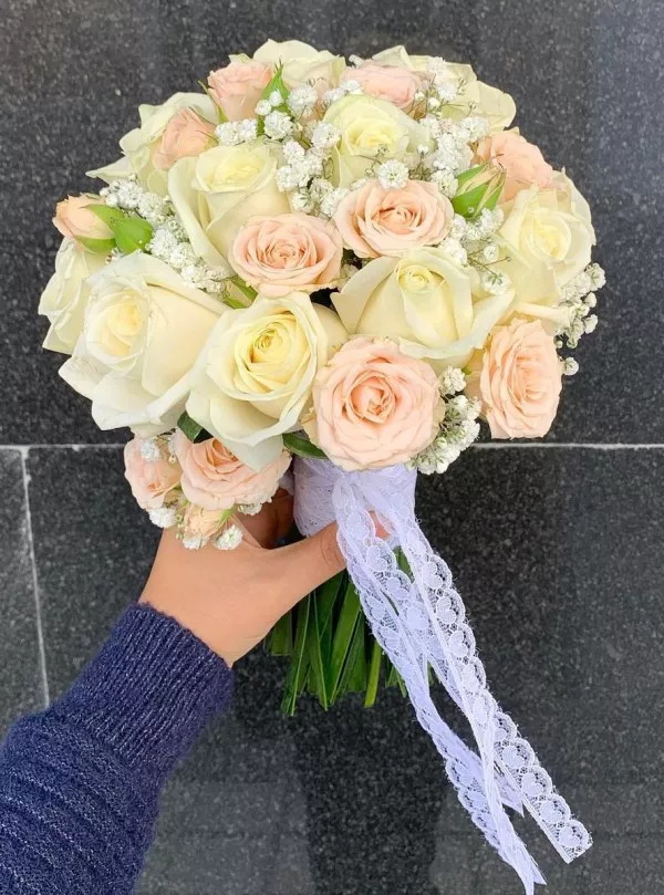 دسته گل عروس لاکچری 6