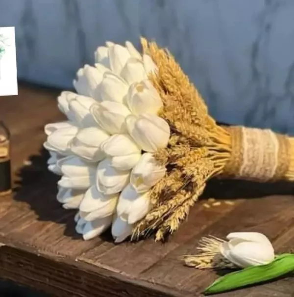مدل دسته گل عروس طبیعی 8