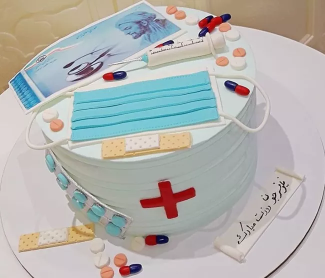 45 عکس کیک روز داروساز جدید لاکچری، ساده و شیک 18 کیک روز داروساز 17
