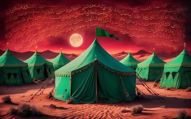 عکس خیمه واقعی + عکس خیمه امام حسین در کربلا 2 عکس خیمه واقعی 1