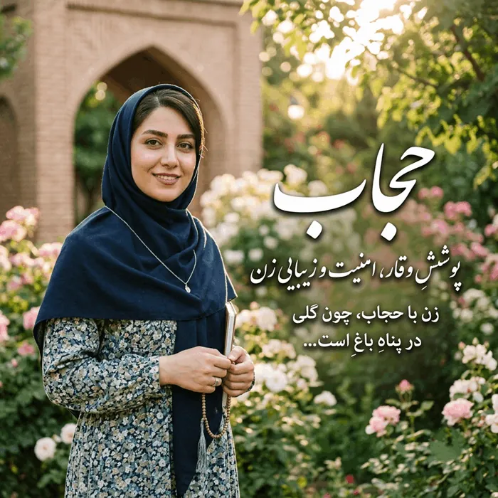 عکس نوشته حجاب با متن زیبا برای پروفایل با کیفیت بالا 29 عکس نوشته حجاب برای پروفایل 3