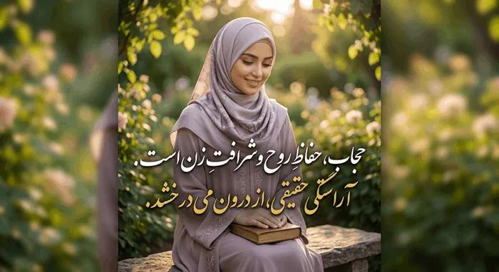 عکس نوشته حجاب با متن زیبا برای پروفایل با کیفیت بالا 31 عکس نوشته حجاب برای پروفایل 5