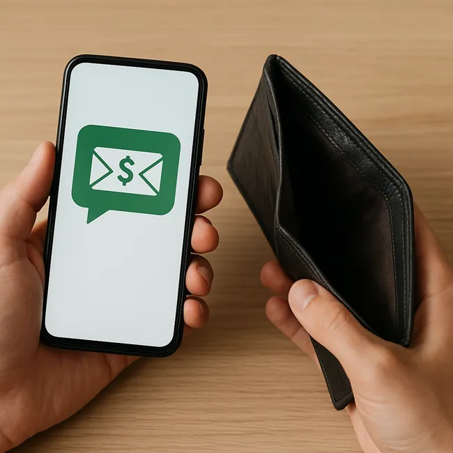 پیامک درخواست پول از همسر 1