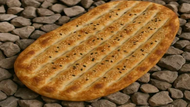 11 ایده نقاشی نان سنگک برای رنگ آمیزی کودک 1 نقاشی نان سنگک