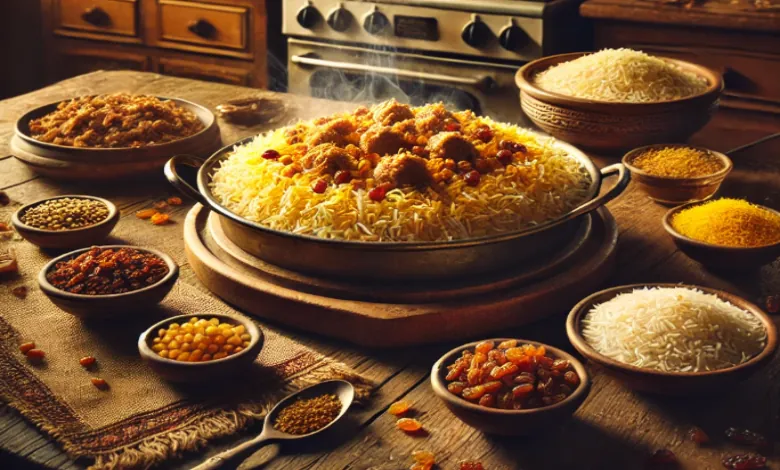 طرز تهیه عدس پلو با گوشت چرخ کرده برای ۴ نفر 1 طرز تهیه عدس پلو با گوشت چرخ کرده برای ۴ نفر