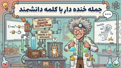 25 جمله خنده دار با کلمه دانشمند 7 جمله خنده دار با کلمه دانشمند