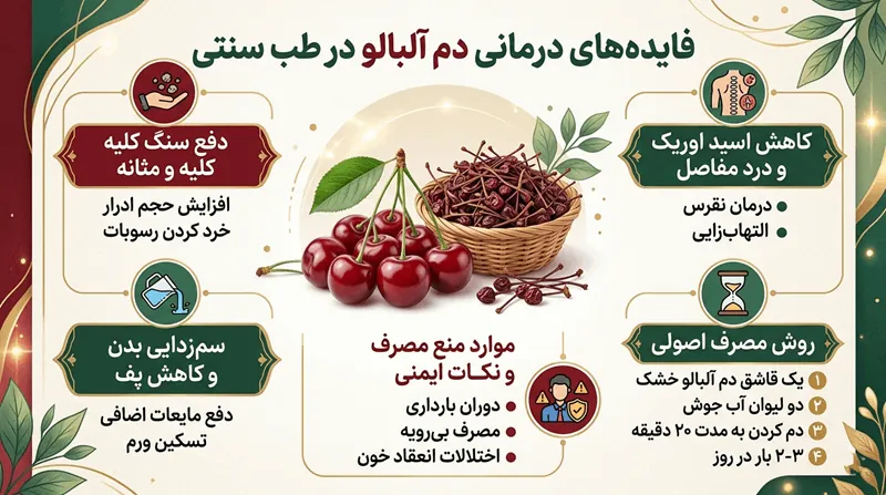 خواص دم آلبالو