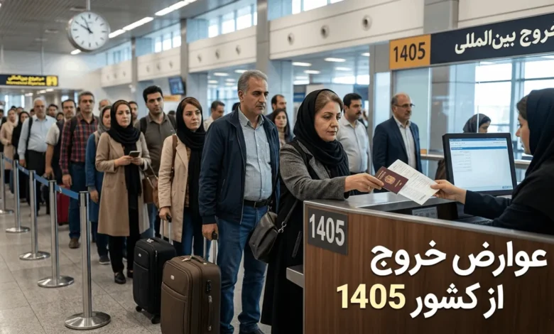 مبلغ عوارض خروج از کشور 1405 برای سفرهای تفریحی و زیارتی 1 عوارض خروج از کشور 1405