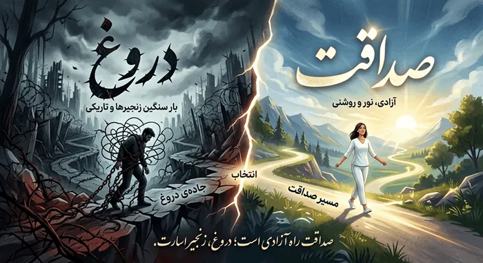 متن در مورد دروغ 3