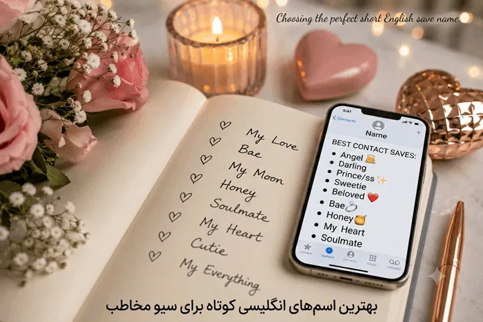 اسم عشقمو چی سیو کنم به انگلیسی کوتاه برای مخاطبین گوشی 3 اسم عشقمو چی سیو کنم به انگلیسی کوتاه 2