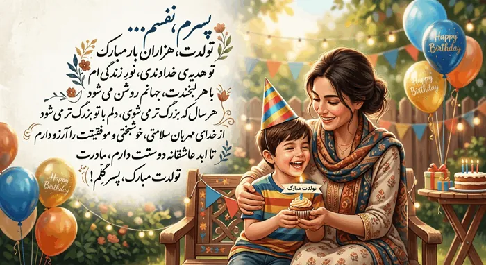 دلنوشته مادرانه برای تولد پسرم 5