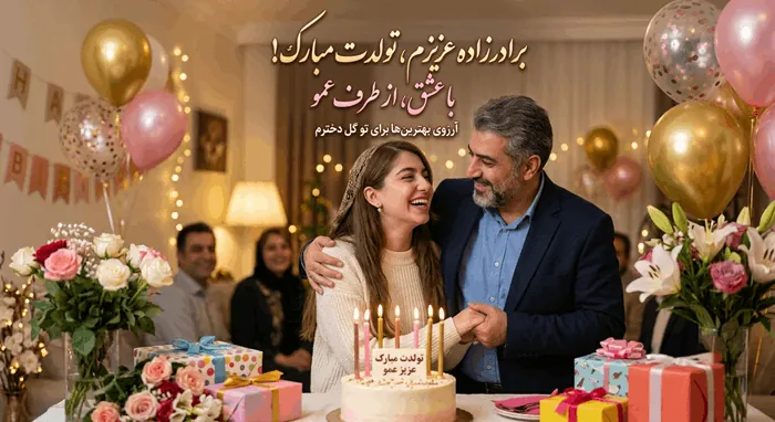 متن تبریک تولد عمو به برادرزاده دختر و پسر 2 متن تبریک تولد عمو به برادرزاده دختر