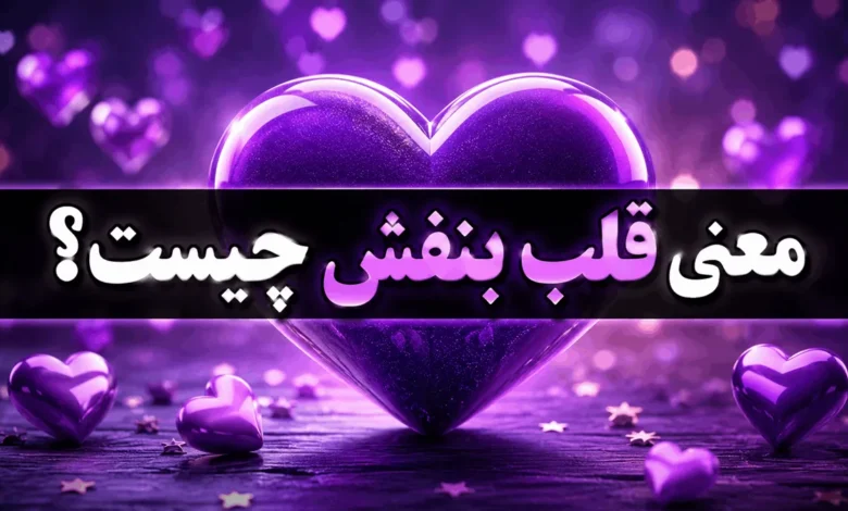معنی قلب بنفش از طرف دختر و پسر در رابطه، چت و بیو اینستا 💜 1 معنی قلب بنفش
