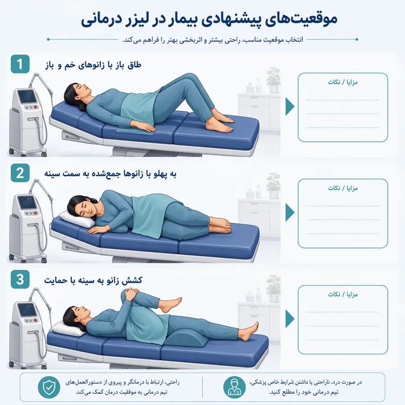 لیزر بیکینی شامل کجا است؟ نواحی دقیق + لباس و عوارض 2 نحوه خوابیدن روی تخت در جلسه لیزر بیکینی
