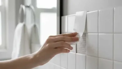 چسباندن کاشی حمام و آشپزخانه