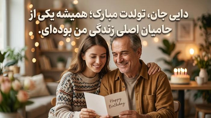 متن تبریک تولد صمیمانه با جملات زیبا و عکس نوشته 10 تبریک تولد صمیمانه به دایی