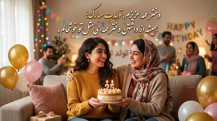 متن تبریک تولد صمیمانه با جملات زیبا و عکس نوشته 12 تبریک تولد صمیمانه به دختر عمه