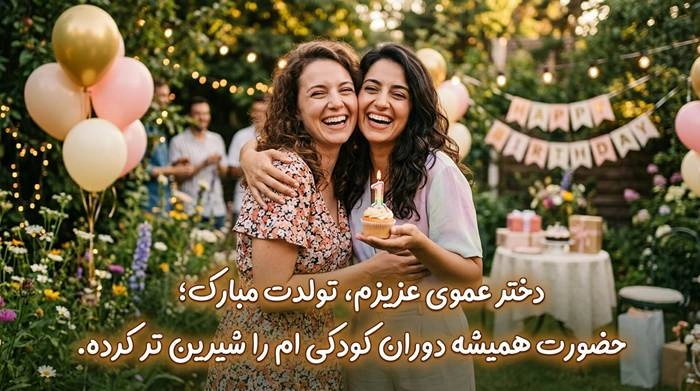 متن تبریک تولد صمیمانه با جملات زیبا و عکس نوشته 13 تبریک تولد صمیمانه به دختر عمو