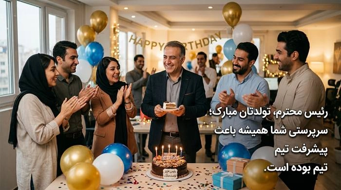 متن تبریک تولد صمیمانه با جملات زیبا و عکس نوشته 24 تبریک تولد صمیمانه به رئیس