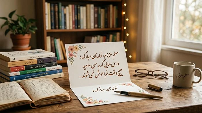 متن تبریک تولد صمیمانه با جملات زیبا و عکس نوشته 25 تبریک تولد صمیمانه به معلم