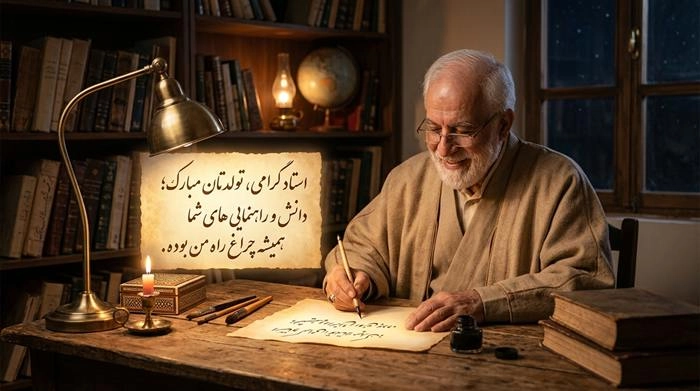 متن تبریک تولد صمیمانه با جملات زیبا و عکس نوشته 26 تبریک تولد صمیمانه به استاد