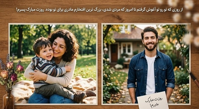 متن تبریک روز پسر از طرف مادر + عکس نوشته پروفایل 12 تبریک روز پسر از طرف مادر 12