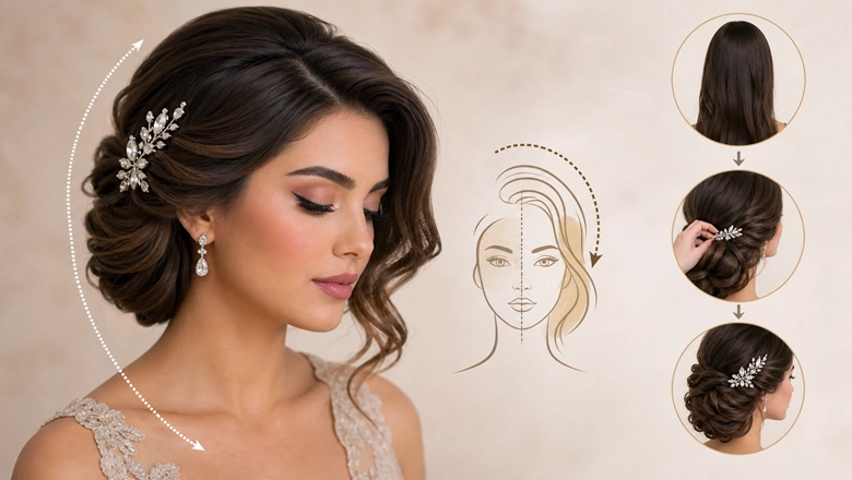 شینیون یک طرفه با اکسسوری