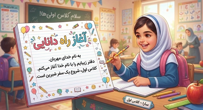 متن برای اول دفتر مشق کلاس اول 2 متن برای اول دفتر مشق کلاس اول 2