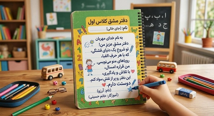 متن برای اول دفتر مشق کلاس اول 3 متن برای اول دفتر مشق کلاس اول 3